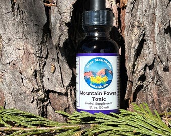 Mountain Power Tonic- Ashwagandha, Rhodiola, Tulsi Herbal Tincture
