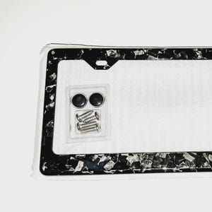 The Ultimate True Forged Carbon Fiber License Plate Frame Luxury & Strength