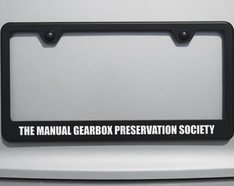 Handgeschakelde versnellingsbak Society Handgeschakelde versnellingsbak Stick Shift Auto Nummerplaat Frame