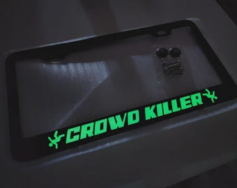 Glowing Crowd Killer Coyote Mustang Meme Nummerplaatlijst voor Mustang GT-, Eco Boost-, V6-modellen