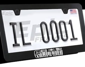 1X “Made in Japan Premium License Plate Frame  / Car Accessory”