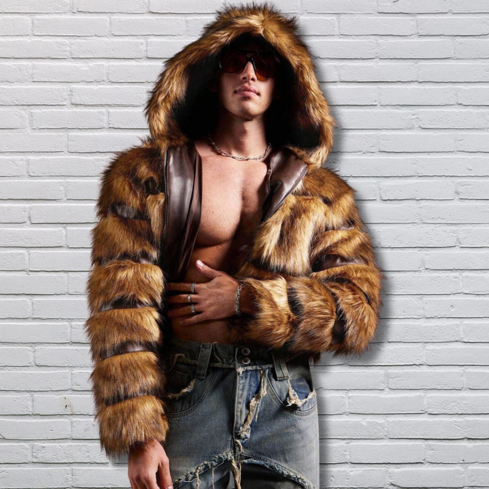 Y2k jacket with fur hoodie - Etsy 日本