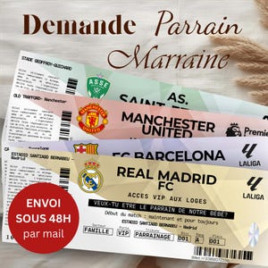 Spersonalizowany bilet na mecz piłkarski, drużyna Twojego wyboru, ogłoszenie sponsora