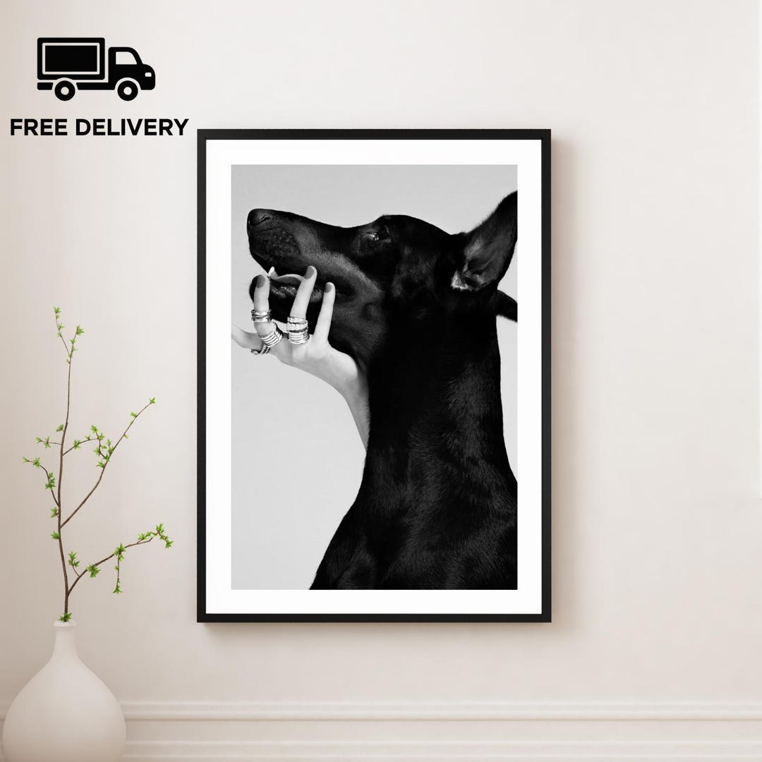 Vintage Doberman Poster Print, Luxury Fashion, Fine Art Photography ...