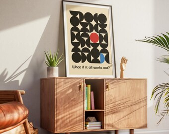 Manifesto della mostra Bauhaus 1923: stampa artistica geometrica minimalista