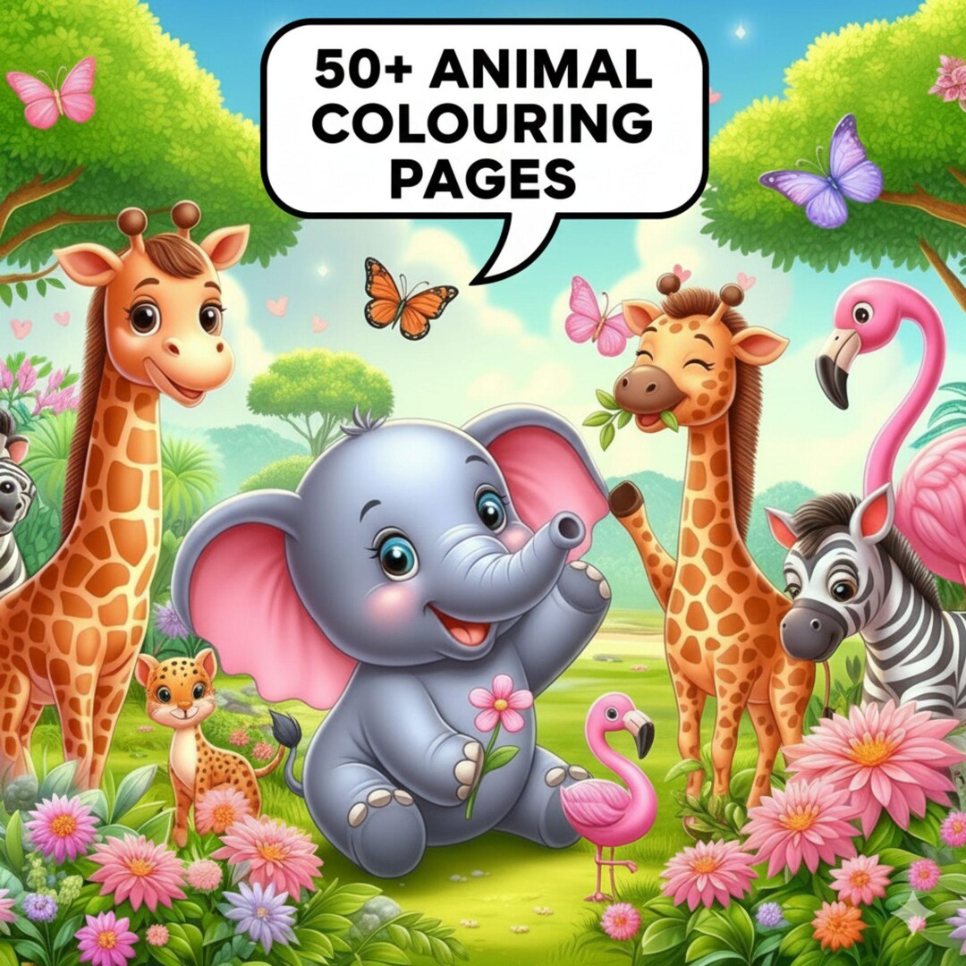 Printable Coloring Pages for Kids, Toddlers & Preschoolers ,50 Cute ...