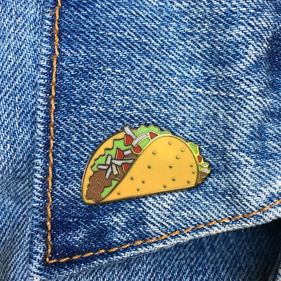 Taco Pin Hard Enamel Pin Lapel Pin Gift Jewelry Art Etsy