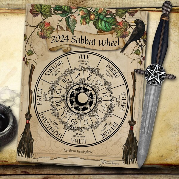 2025 Sabbat Calendar Etsy