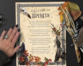 SAMHAIN CALLING the SPIRITS, Digital Download, Samhain ghost prayer|, Halloween Ghost Invocation, Halloween Spirit, Summoning Spirits Spell