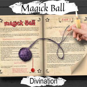 DIVINAZIONE CON LA SFERA MAGICA, Istruzioni complete, Creare un pendolo a sfera di Jack, Divinazione con cera fusa, Stregoneria antica, Evocazione tramite Rootwork, 2 pagine