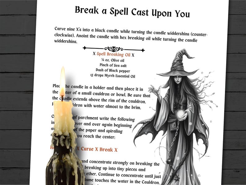 BREAK a SPELL Cast Upon You, Have you ever felt like someone has cursed or hexed you?  Feeling under attack? This anti-hex spell will help. Morgana Magick Spell