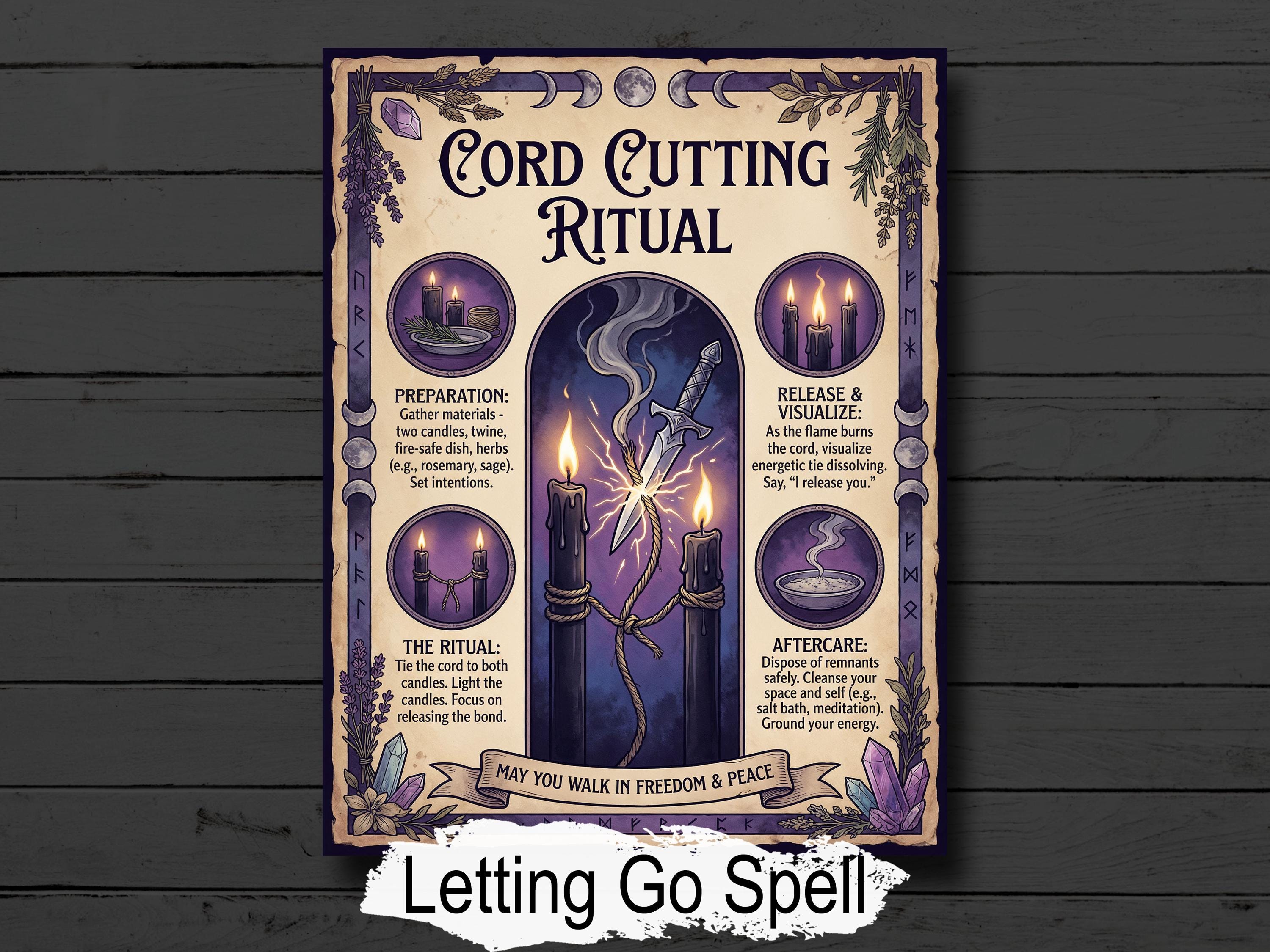 Cord Cutting Ritual: Letting Go Spell for Witches, Ancient Magic ...