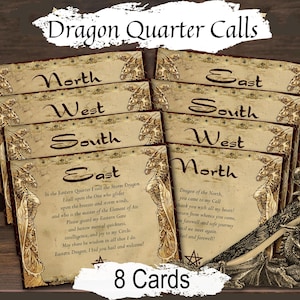 Visitenkarten Drachenviertel: Wirf den magischen Kreis und mach das Ritual zum heiligen Raum (Digitaler Download)