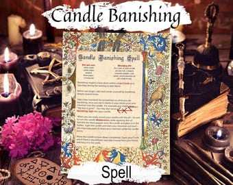 Banish Bad Vibes: A Beginner's Guide to Candle Cleansing, With Banishing Oil Recipe,  Printable Spellbook Page