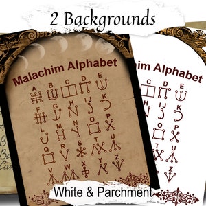 MALACHIM ALPHABET, Celestial Writing of Angels and Messengers, Secret ...