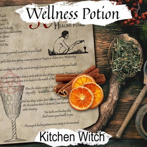 Cooking Spell: Kitchen Witch Wellness Magic, Cottage Witchcraft Recipe ...