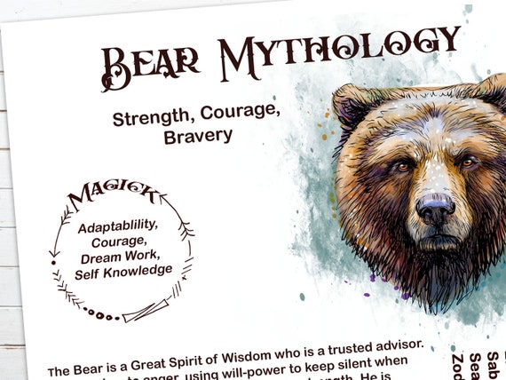 BEAR MAGIC Protector and Advisor Myths & Correspondences 