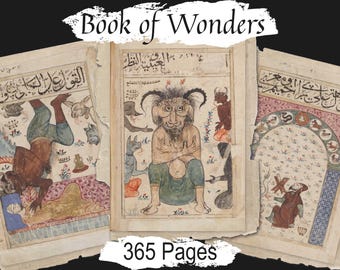 Lost Book of Wonders: 14e-eeuws occult manuscript (365 afdrukbare pagina's) (digitale download
