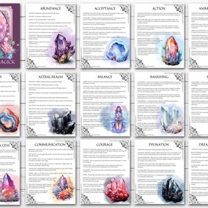 Crystal Magic: the Ultimate Gemstone Guide From A to Z, 42 Printable ...