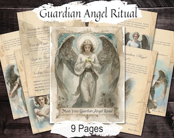 MEET GUARDIAN ANGEL, Awaken Angelic Protection, Step-by-Step Angel Ritual, Magic  Blessings & Divine Messages, Printable Journal 9 Pages
