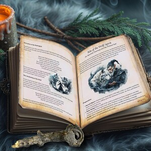 Rite of the Wolf Spirit: A Primal Journey - Complete Witchcraft Ritual, Book of Shadows Pages