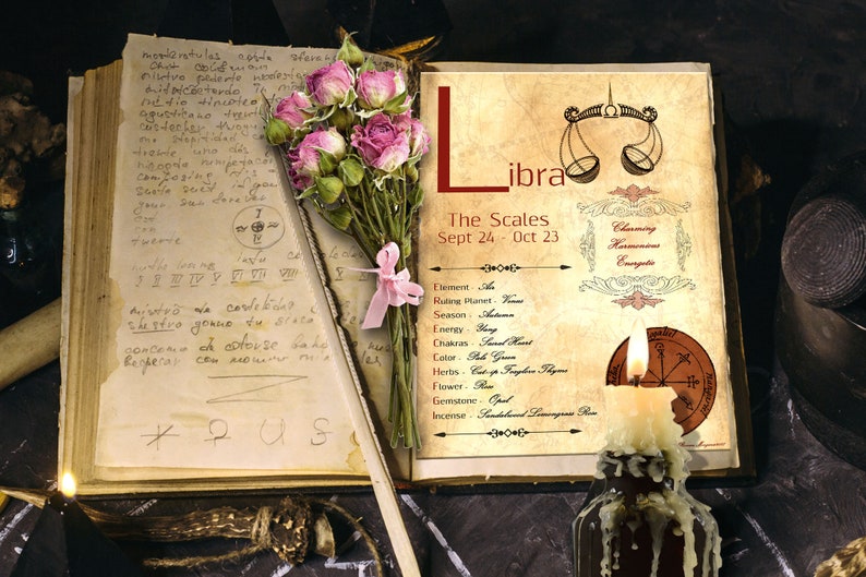 LIBRA Sternzeichen Waagenkorrespondenzen Waage Natteln | Etsy