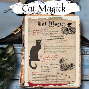 Cat Magic: Spells, Rituals, and Feline Energy in Witchcraft, Printable Spellbook Page