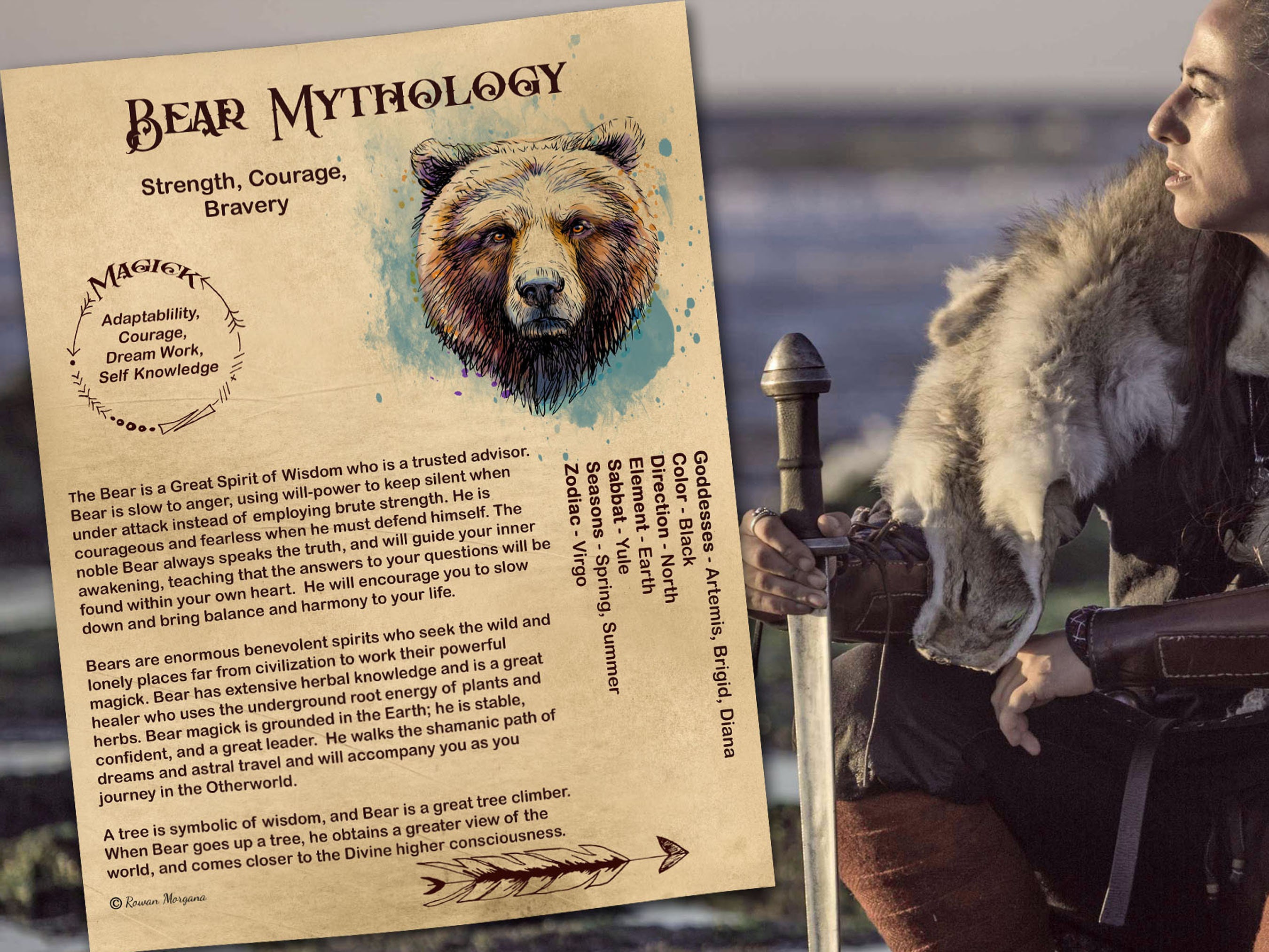 BEAR MAGIC Protector and Advisor Myths & Correspondences 