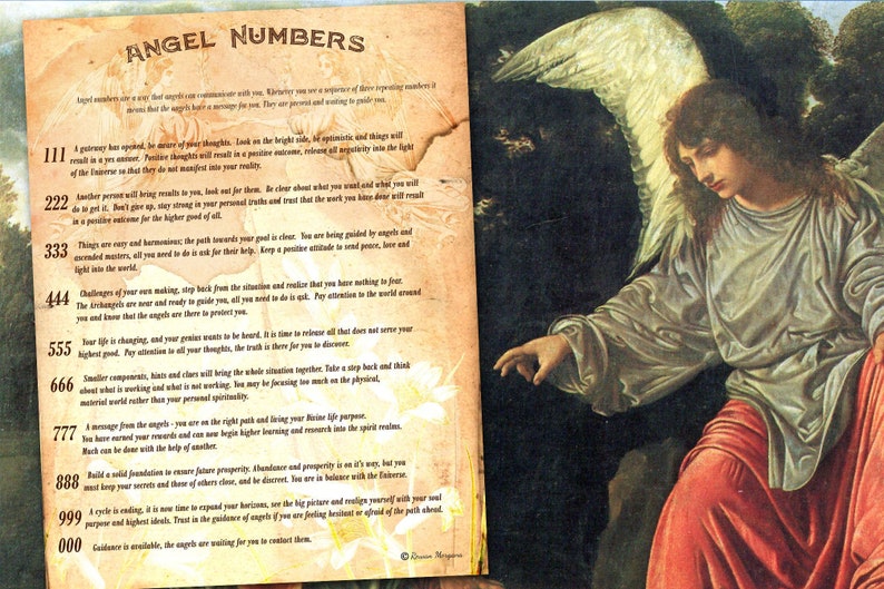 ANGEL NUMBERS, Digital Download, Meaning of Repeating Numbers, Light Worker Angel Magic, Angel Guidance, Guardian Angel, Hear your Angel 