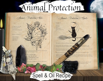 PET PROTECTION SPELL, Protection Magic Spell for Furbabies, Protect a Pet, Wicca Witchcraft Animal Protection Charm, Pet Good Luck Charm