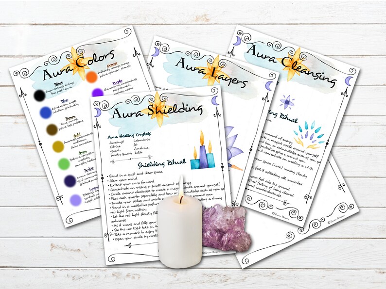 AURA GUIDE 5 Pages Aura Cleansing and Protection Aura Energy Etsy Canada