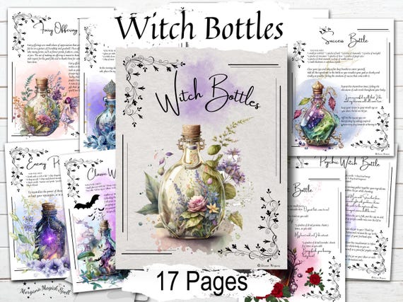 Witch Spell Bottles Bundle:  Enchant Your Life with 12 Original Jar Spells