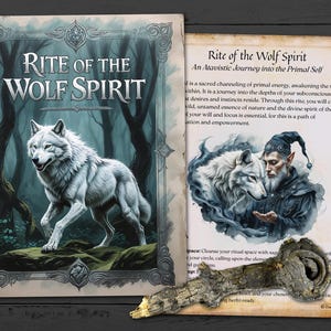 Rite of the Wolf Spirit: A Primal Journey - Complete Witchcraft Ritual, Book of Shadows Pages