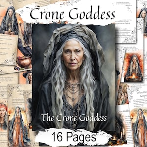 Crone Goddess Guide: Ritual, Spell, Meditation, 16 Printable Pages, (Digital Download)