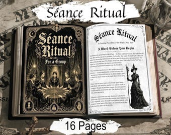 Halloween Séance Ritual Pages: Group Spirit Communication Grimoire (Digital Download)