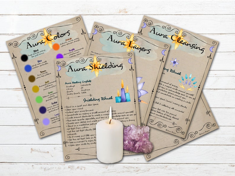 AURA GUIDE 5 Pages Aura Cleansing and Protection Aura Energy Etsy Canada