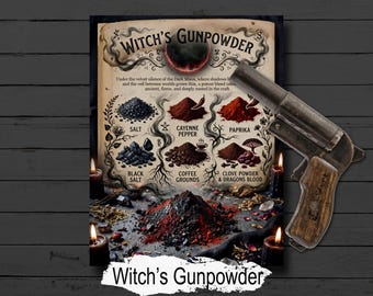 Witch's Gunpowder: Witchcraft Hex Ingredients for Spiritual Protection