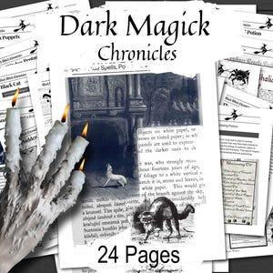 Dark Magick Chronicles: Unique Collection of Old Spells, Potions & Incantations, (24 Page PDF)