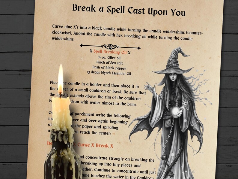 BREAK a SPELL Cast Upon You, Have you ever felt like someone has cursed or hexed you?  Feeling under attack? This anti-hex spell will help. Morgana Magick Spell