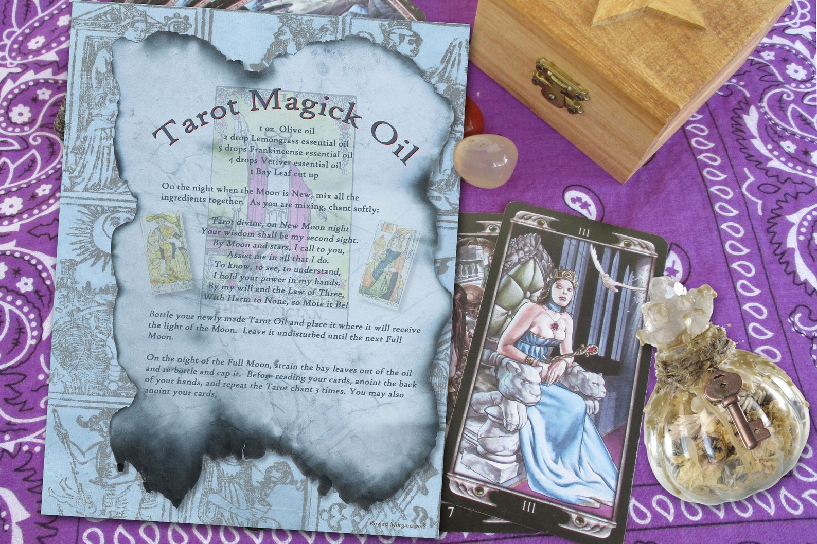 essential oil tarot cards