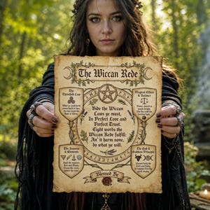 The Wiccan Rede: Principles, Creeds, and the Magic of the Threefold Law, Printable Grimoire Page