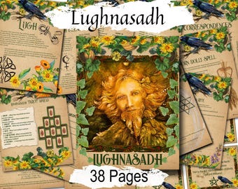 Lughnasadh Grimoire — Lammas Ritual, Pagan Sabbat Guide,  (38 Page PDF)