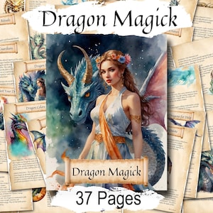 Zauberbuch der Drachenmagie: Zauber, Beschwörungen & Weisheit, inspiriert von mächtigen Drachengeistern, 37 Seiten