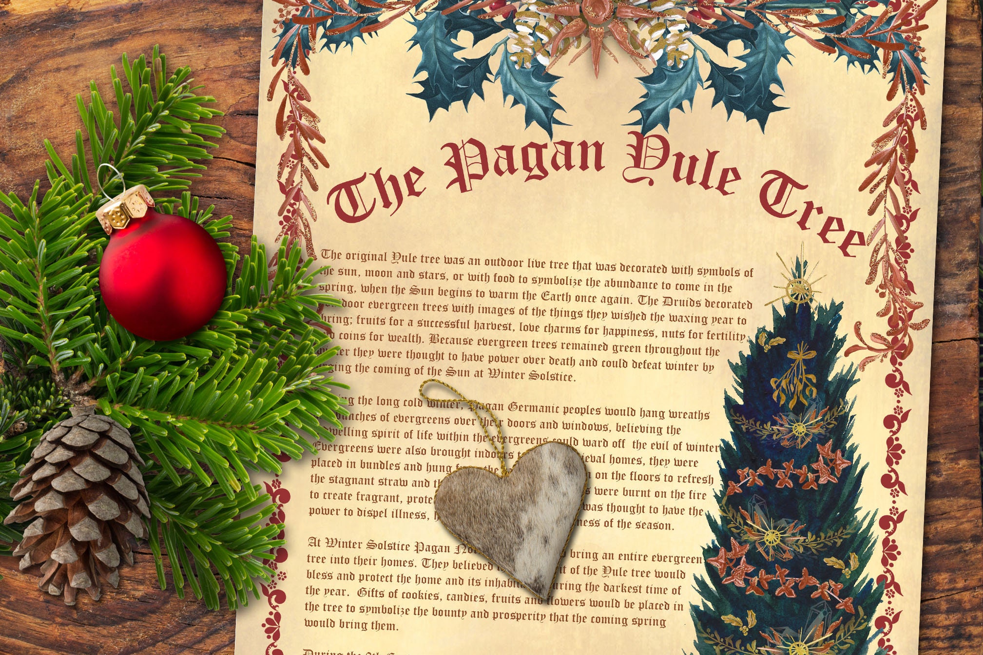 PAGAN YULE TREE the Symbolism and Meaning of the Yule Tree Etsy UK