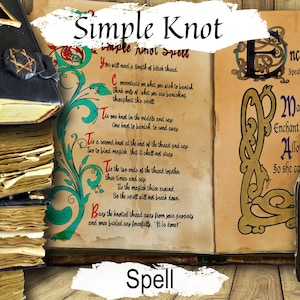 KNOT SPELL, Classic Witchcraft Magic, Easy-to-do, Charmed Style, Overcome obstacles, Banish Bind or Draw Energy, Wicca Ribbon Ritual - Morgana Magick Spell