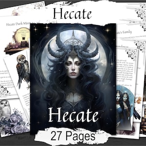 Goddess Hecate: Dark Moon Witchcraft Spells & Rituals, 27 pages, (Digital Download)