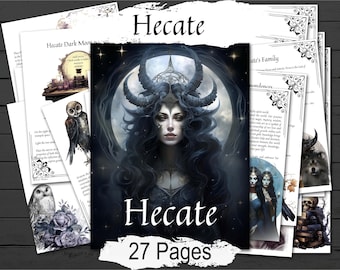 Goddess Hecate: Dark Moon Witchcraft Spells & Rituals, 27 pages, (Digital Download)