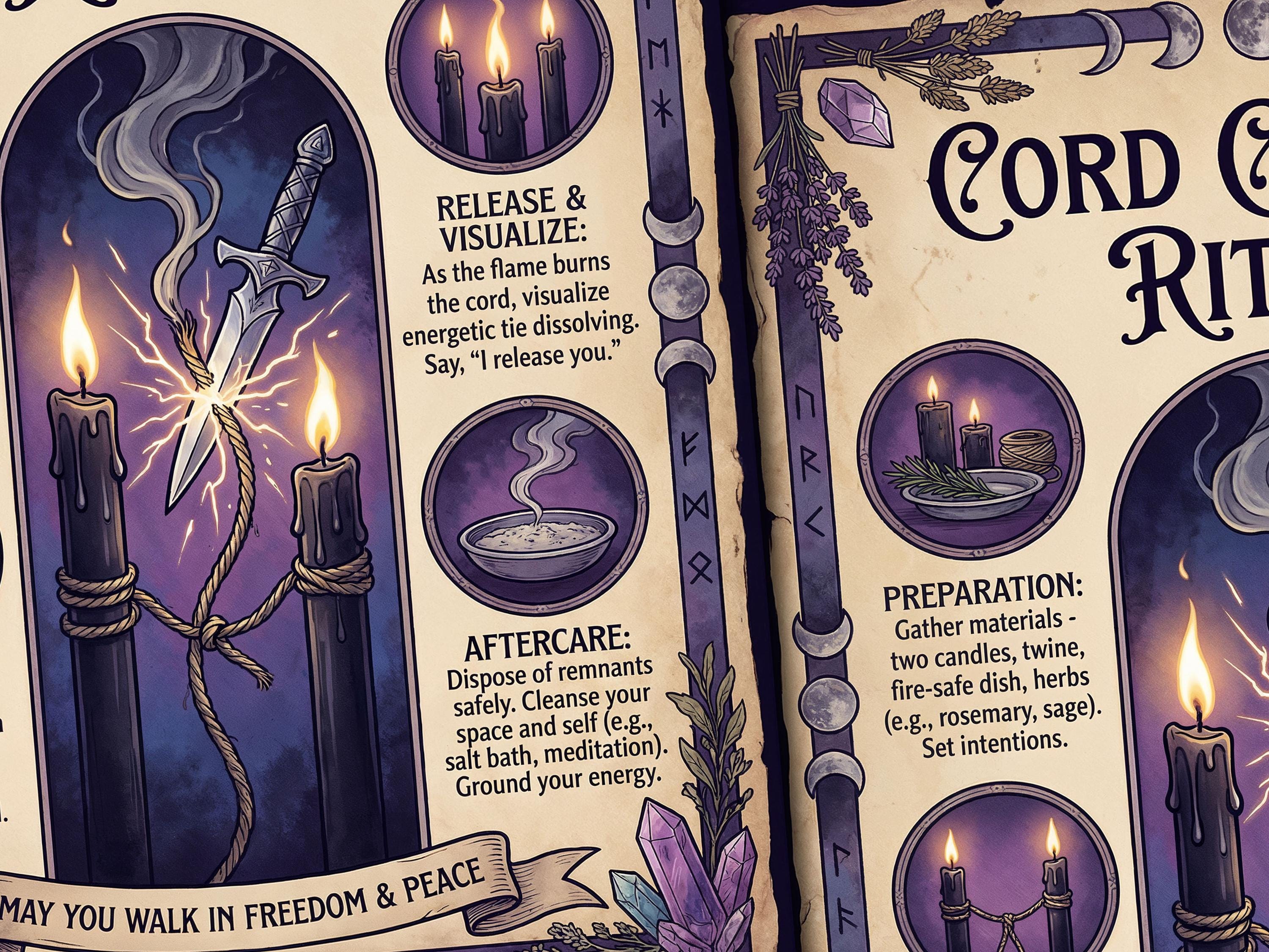 Cord Cutting Ritual: Letting Go Spell for Witches, Ancient Magic ...