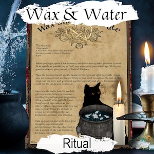 RITUALE DI DIVINAZIONE CON LA CERA, Rituale di incantesimo con cera di candela e acqua, Predizione del futuro con la cera fusa, Stregoneria Leggi la guida sulla cera di candela
