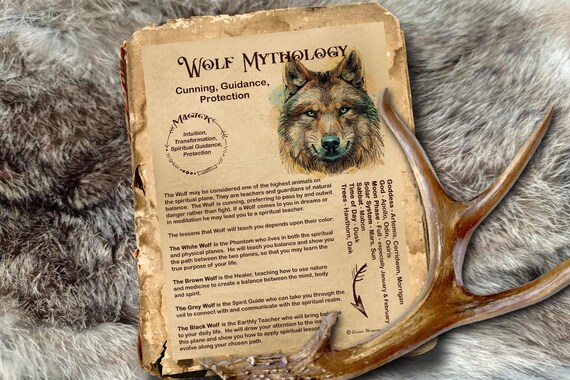 Wolf Magick Myths Correspondences Digital Download Wolf Etsy